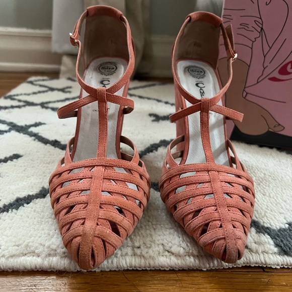 Jeffrey Campbell Pink Suede Laven Platforms Sz 8 - Picture 3 of 16